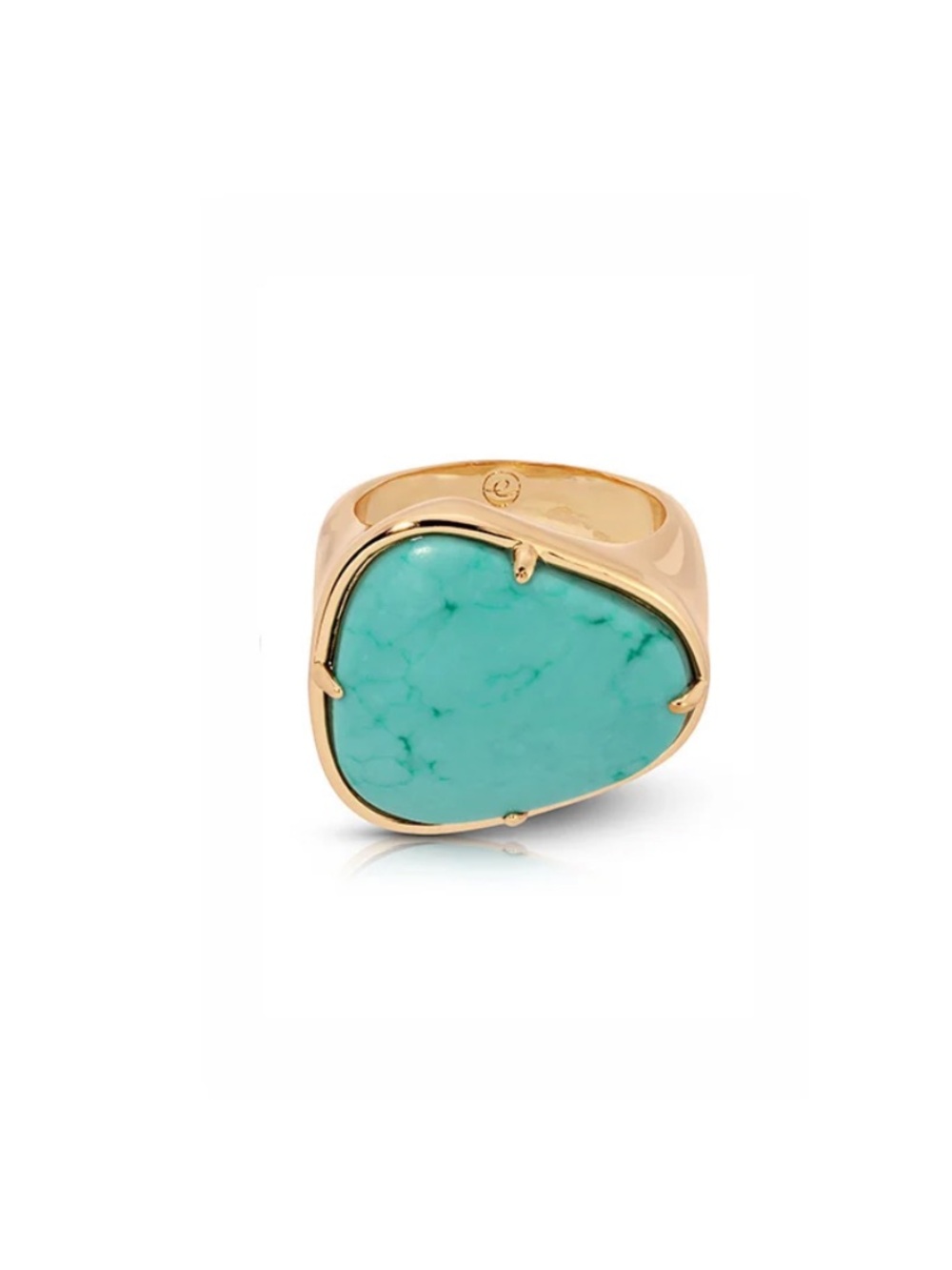 Ettika 18k Gold Plated Turquoise Solstice Ring size 7